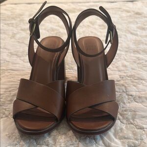 Brown Leather Women's Sandals